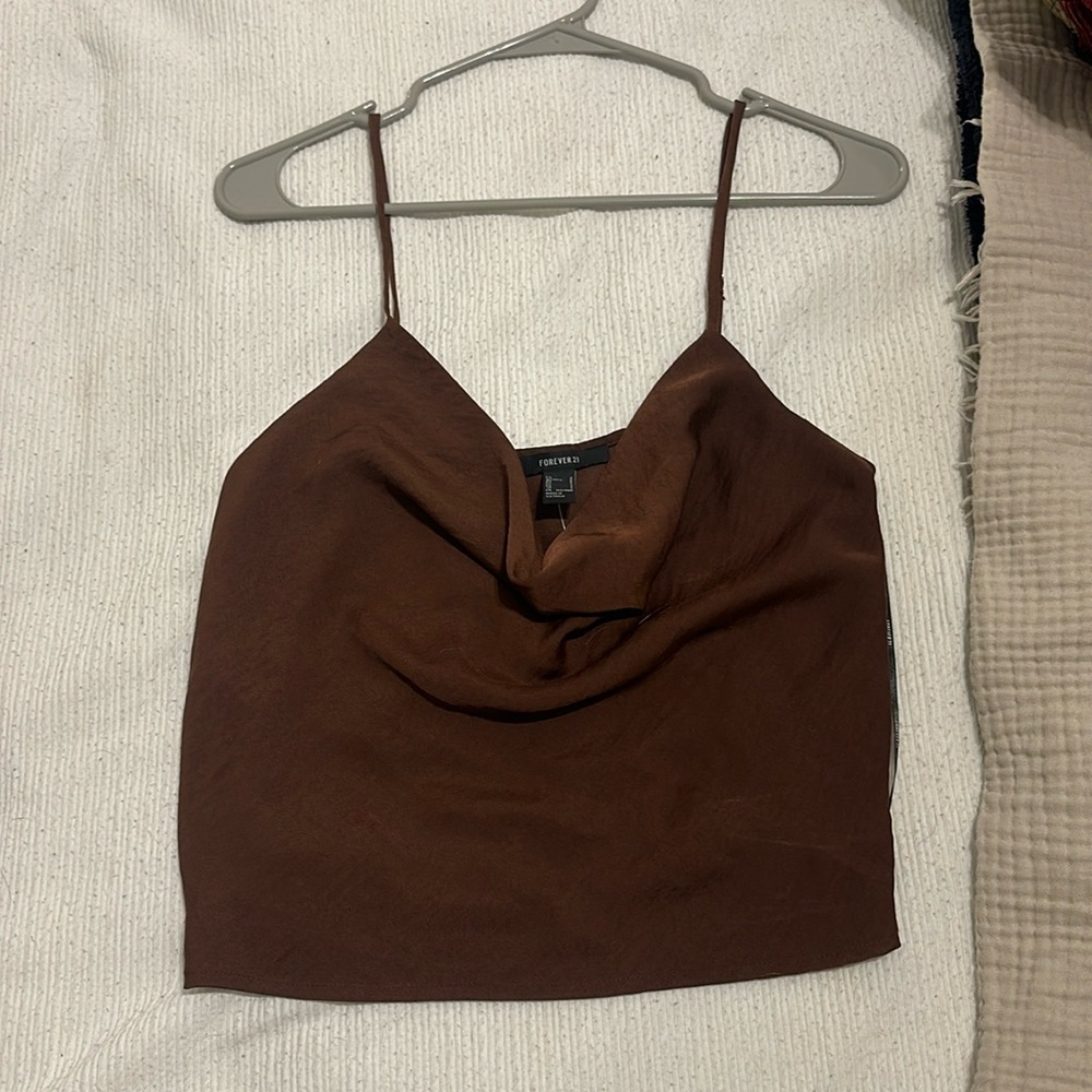 Brown tank top